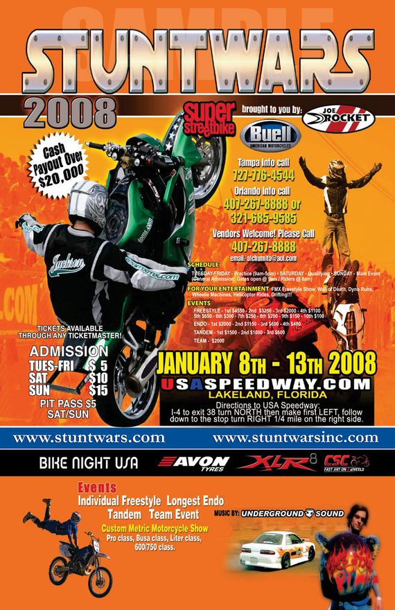 Flyer StuntWars 2008