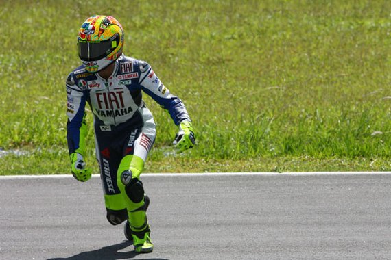 Rossi chute essais Sepang 2008