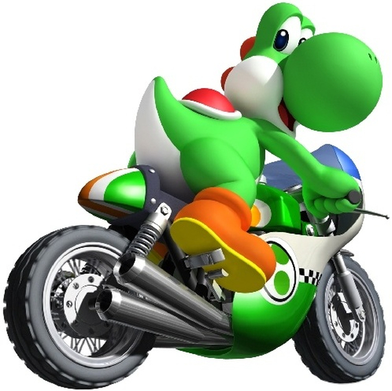 Mario Kart Wii : ArtWork Yoshi Moto