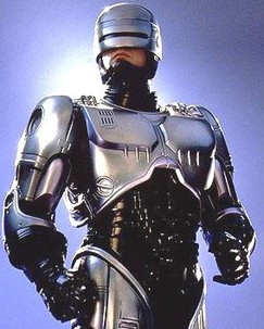 Photo de Robocop pour illustrer le gilet de protection Mike Body Stunt