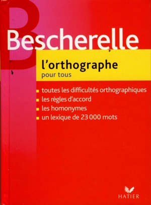 Couverture du Bescherelle d'orthographe