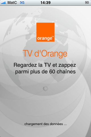 Capture d'écran n°02 de l'application TV d'Orange pour iPhone Apple