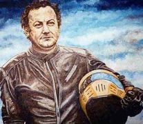 Portrait de Coluche, le plus grand comique des motards