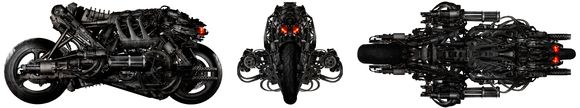 Photo des Concepts Designs utilisés pour les motos du film Terminator 4, inspirées de la Ducati HyperMotard