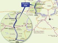 Plan du tunnel de l'A86 reliant Rueil-Malmaison à Versailles