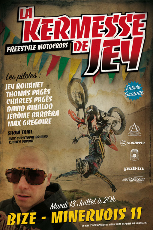 Flyer de la Kermesse de Jey le 13 juillet 2010 à Biz-Minervois