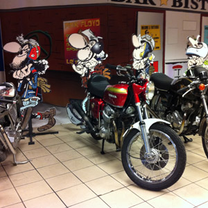 Les motos de la bande Joe Bar Team