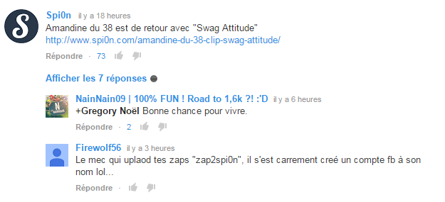 spi0n spam commentaire