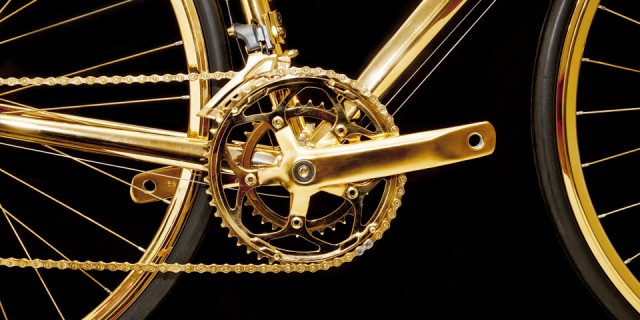 Vélo en Or 24K 02