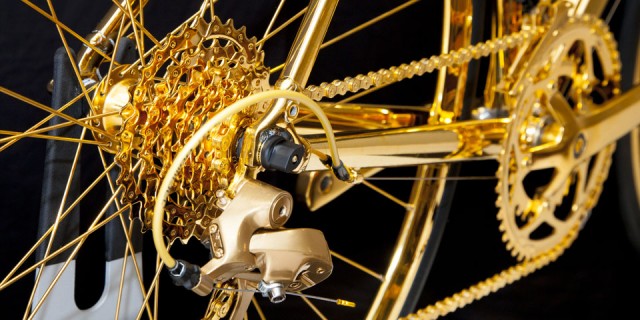 Vélo en Or 24K 03