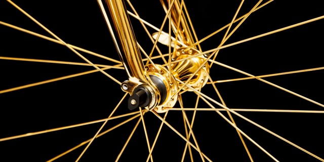 Vélo en Or 24K 04