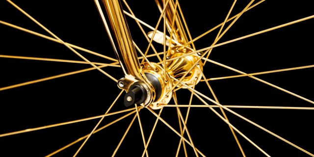 Vélo en Or 24K 04