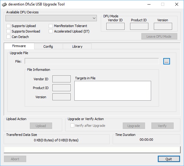 dFuSe USB Upgrade - Accueil