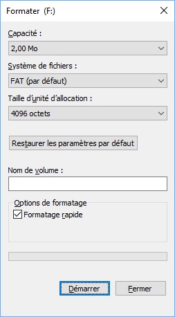 dFuSe USB Upgrade 08 : formatage