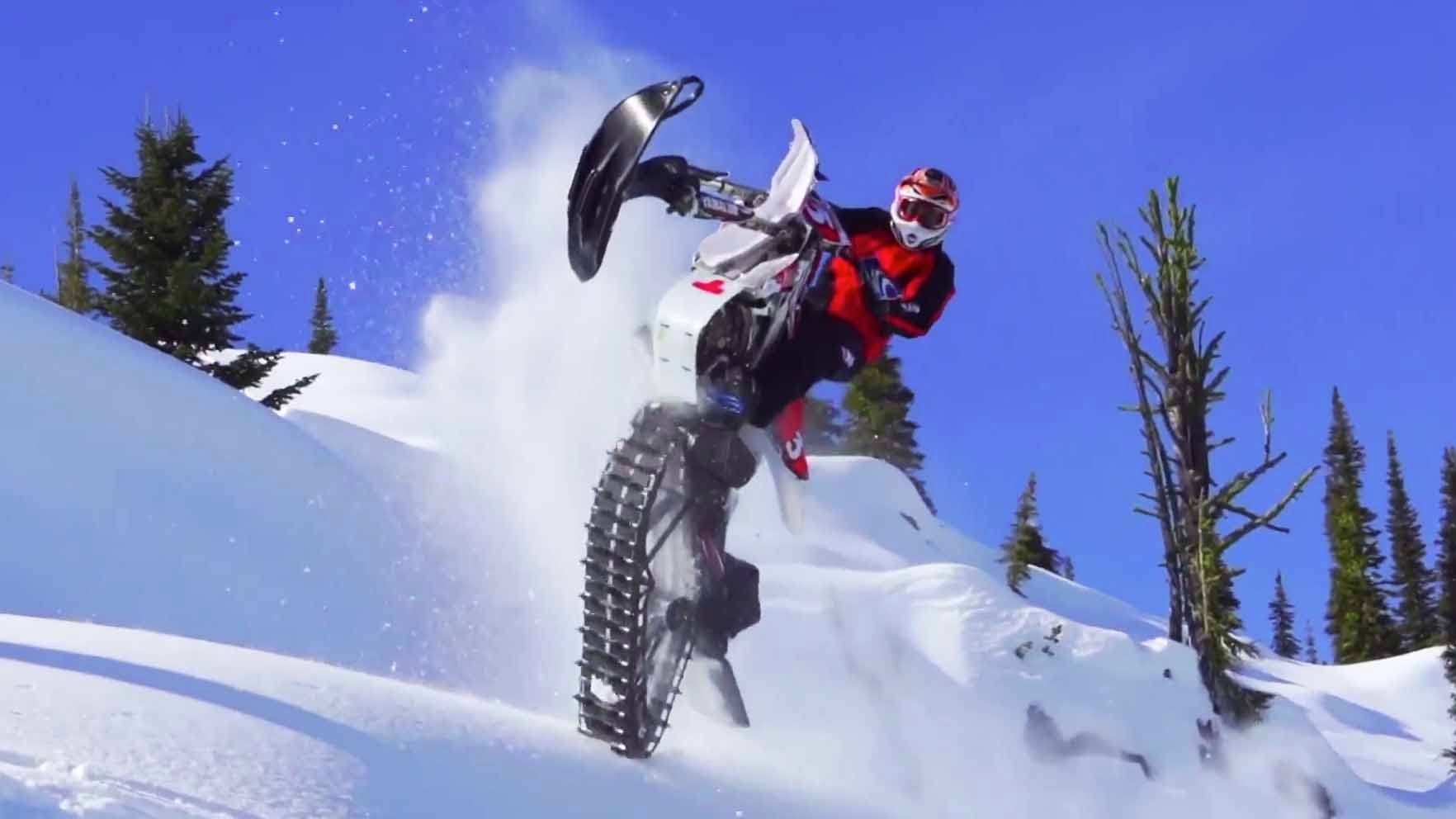 Snow biking la véritable moto neige ! Motard Geek