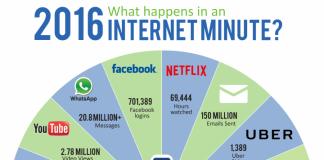 1 minute sur Internet en 2016