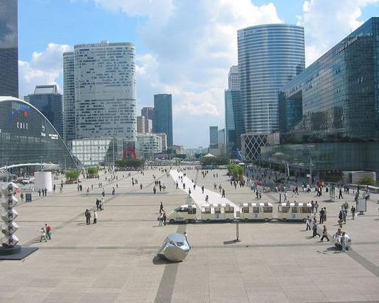 Julien Dupont sur le toit du CNIT!