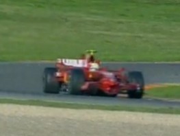 La vidéo de Valentino Rossi en Ferrari F1 2008