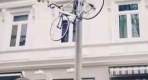 anti-vol vélo lampadaire