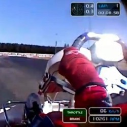wsk onboard kart crash