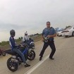 motard force barrage de police