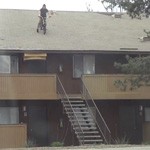 saut toit bmx