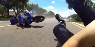 accident moto slow motion