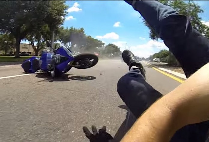 accident moto slow motion