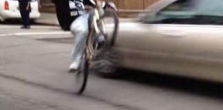 bmx esquive voiture