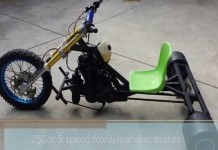 Tricycle à moteur à vitesses