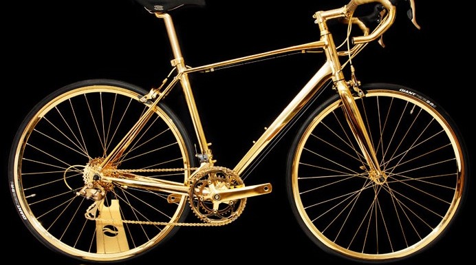 Vélo en Or 24K 01