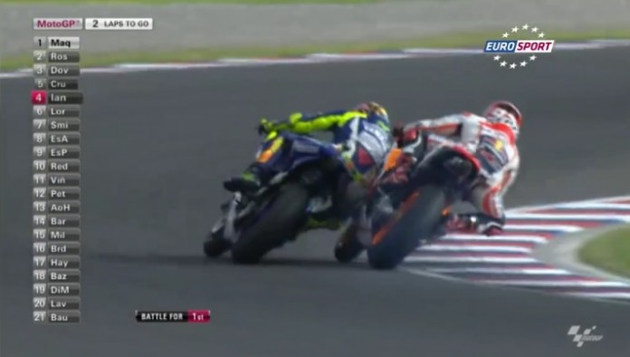 Rossi VS Marquez Argentine