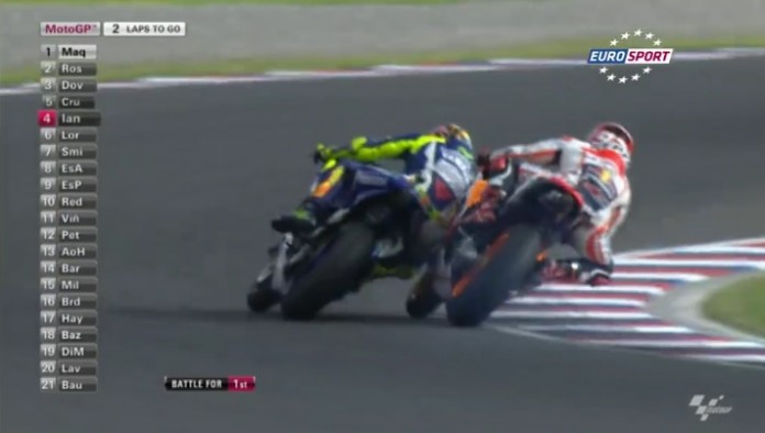 Rossi VS Marquez Argentine