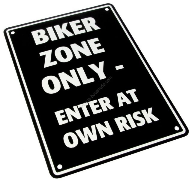 Plaque de parking motard