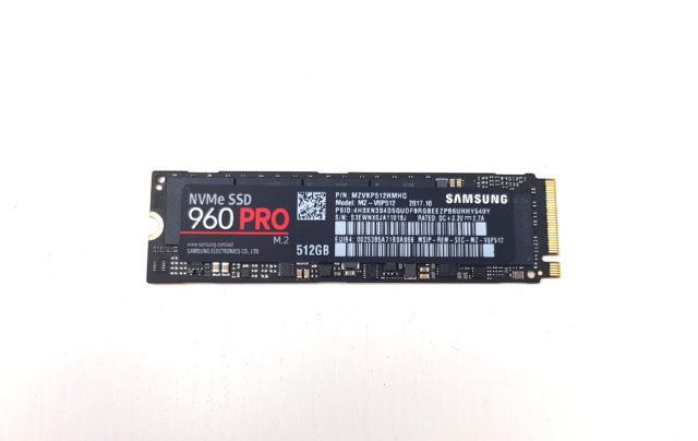 test samsung SSD 960 PRO M.2