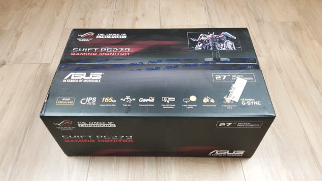 unboxing Asus ROG PG279Q