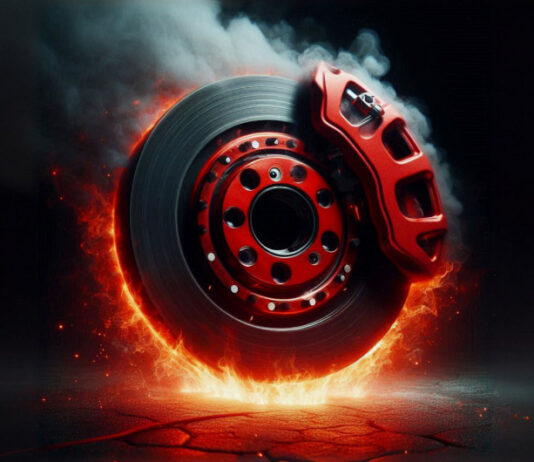 disque de frein de moto qui chauffe