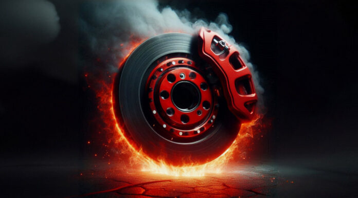 disque de frein de moto qui chauffe