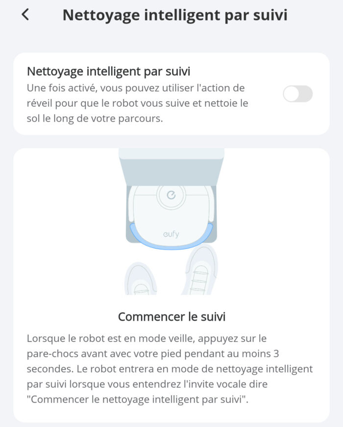 nettoyage intelligent par suivi
