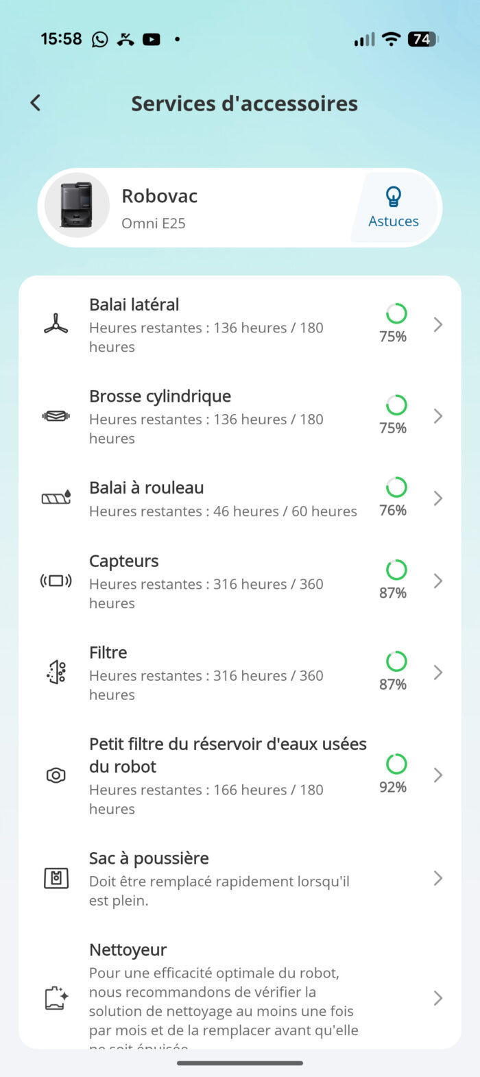 services et accessoires eufy omni e25