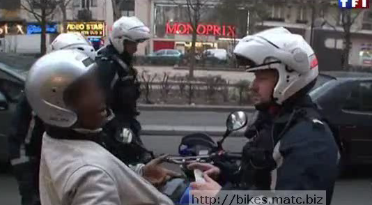 controle police moto