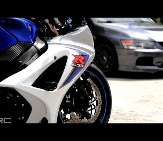 Auto VS moto : Evo IX VS GSXR 1000 GSXR